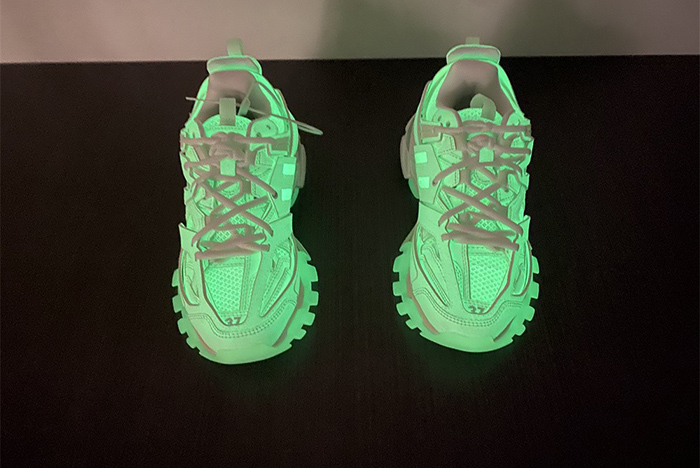 Ba*len*cia*ga track sneaker upper glow in dark/sole 542436 w3cr1 9000