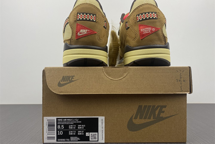 travis scott x nike air max 1 colorway has surF**ed  do9392-701