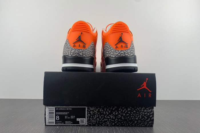 Air Jordan 3 Retro "Orange" AJ3  CT8532-801