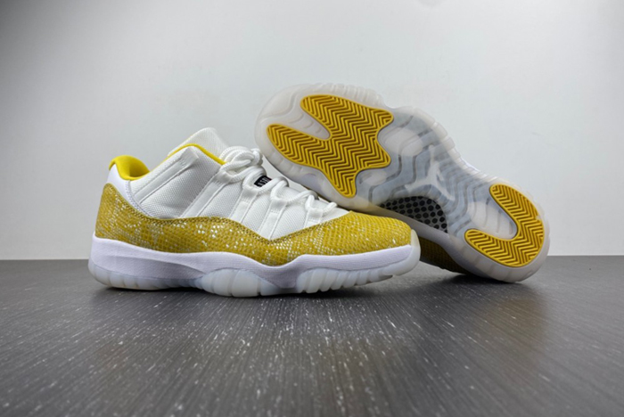Air Jordan 11 Low WMNS “Yellow Snakeskin” AH7860-107