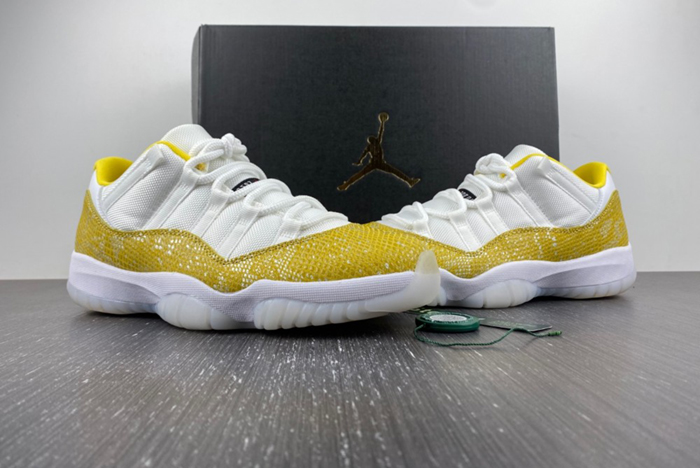 Air Jordan 11 Low WMNS “Yellow Snakeskin” AH7860-107