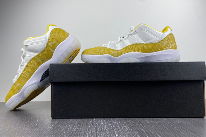 Air Jordan 11 Low WMNS “Yellow Snakeskin” AH7860-107