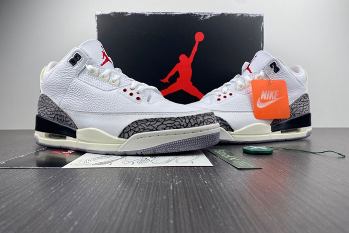 Air Jordan 3 White Cement Reimagined Shoes 2023 DN3707-100