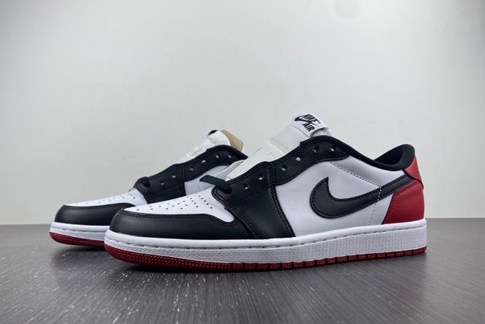Air Jordan 1 OG High ''Black Toe 555088-125 LOW