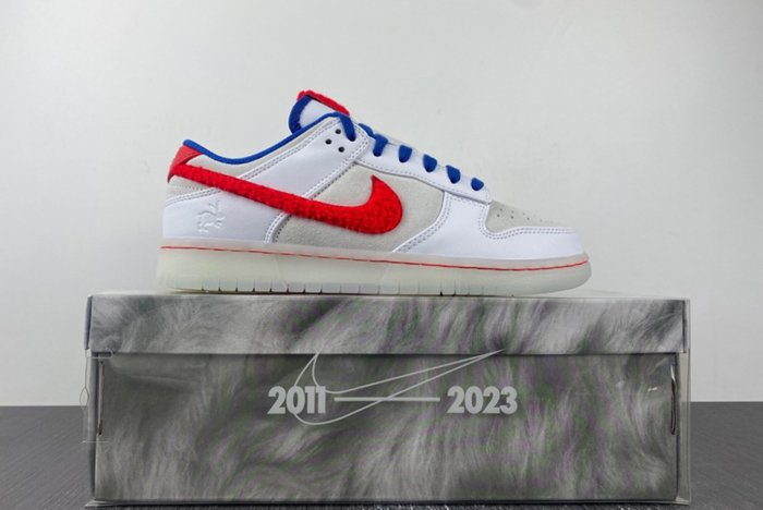 Nike Dunk Low Year of the Rabbit "White/Crimson-Varsity Royal" FD4203-161