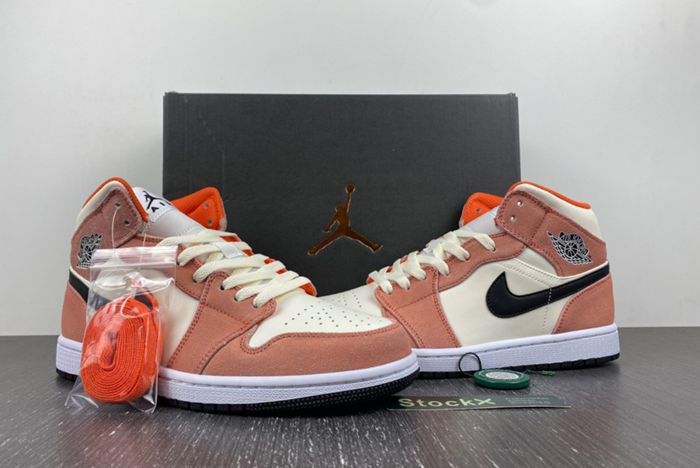 Air Jordan 1 Mid GS “Orange Suede” DV1336-800