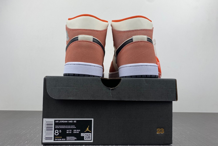Air Jordan 1 Mid GS “Orange Suede” DV1336-800