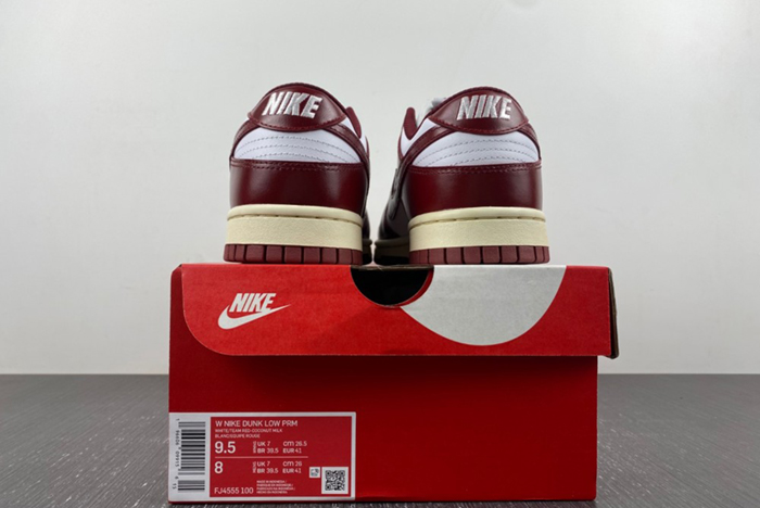 Nike Dunk Low PRM “Team Red” FJ4555-100