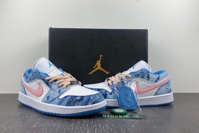 Air Jordan 1 Low Washed Denim DM8947 100