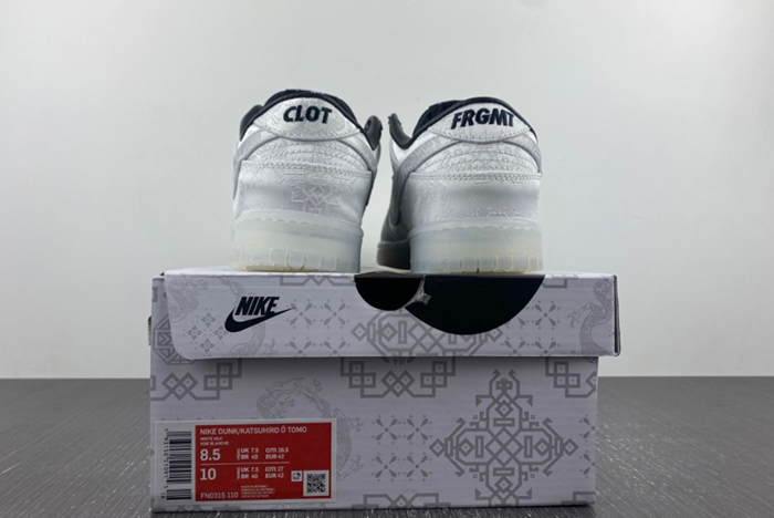 CLOT x fragment x Nike Dunk Low FN0315-110