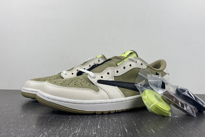 First Look at the Travis Scott x Air Jordan 1 Low Golf FZ3124-200