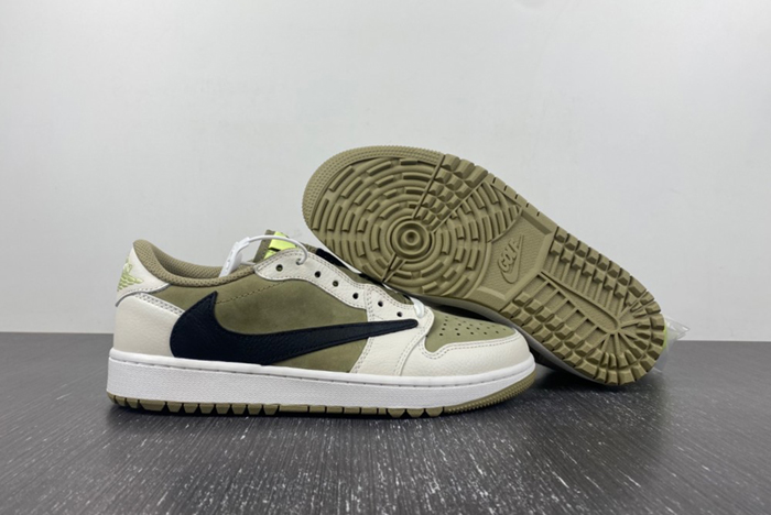 First Look at the Travis Scott x Air Jordan 1 Low Golf  FZ3124-200
