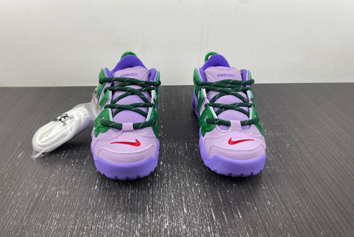 Detailed Look at the AMBUSH x Nike Air More Uptempo Low "Lilac" FB1299-500