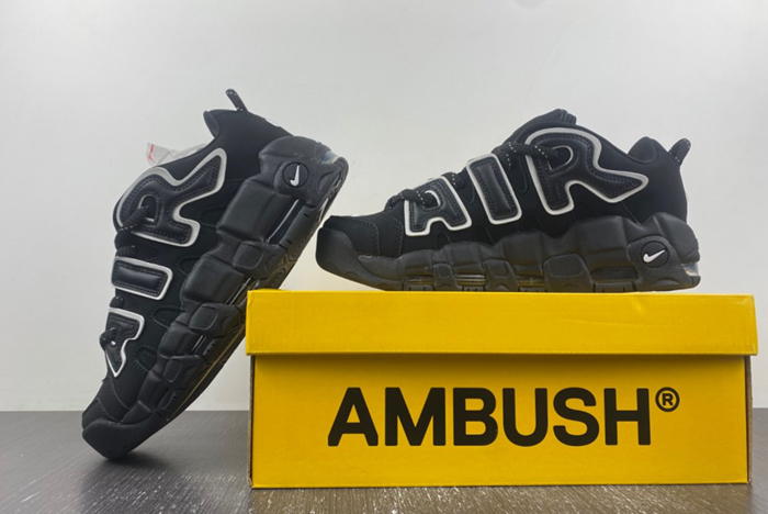 AMBUSH x Nike Air More Uptempo Low “Black/White” FB1299-001