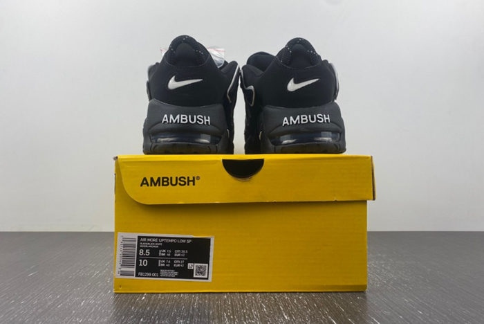 AMBUSH x Nike Air More Uptempo Low “Black/White” FB1299-001