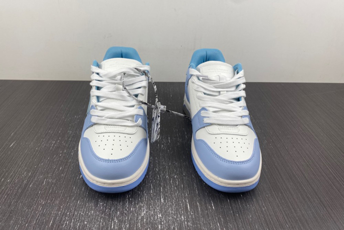 Off-White Out Of Office Calf Leather White Baby Blue OMIA189C99-LEA007-0140
