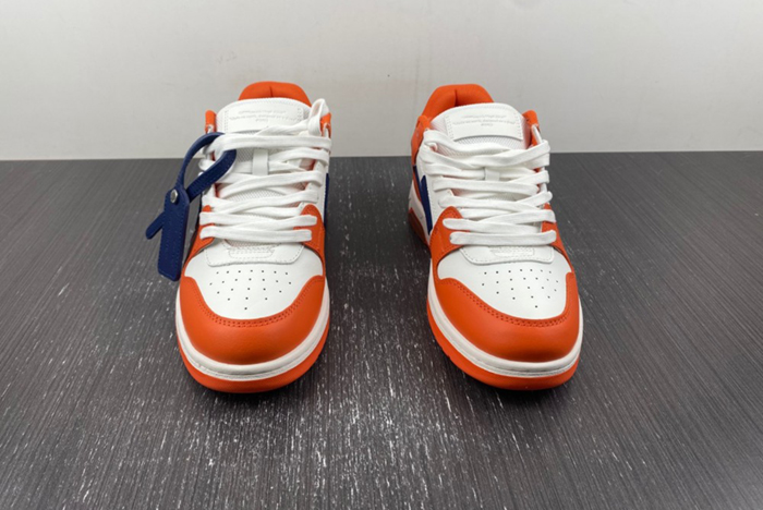 OFF-WHITE Out Of Office OOO Low Tops White Orange Blue