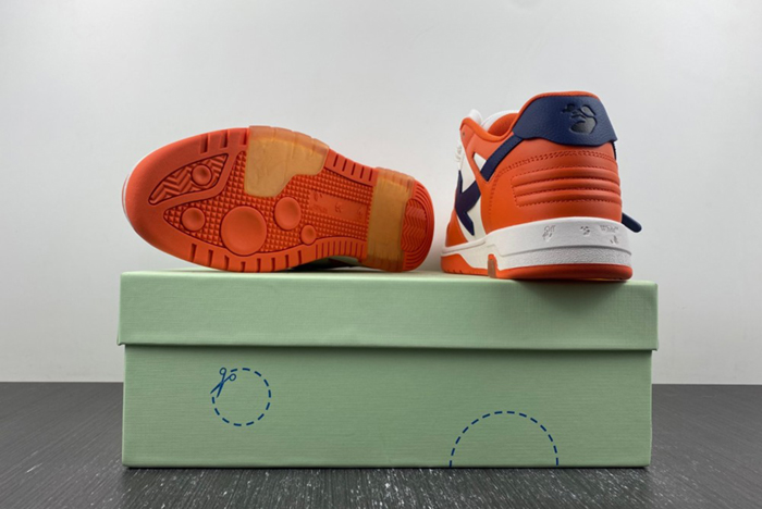 OFF-WHITE Out Of Office OOO Low Tops White Orange Blue