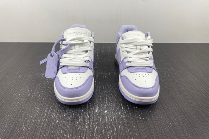 OFF-WHITE Out Of Office Calf Leather White Lilac
