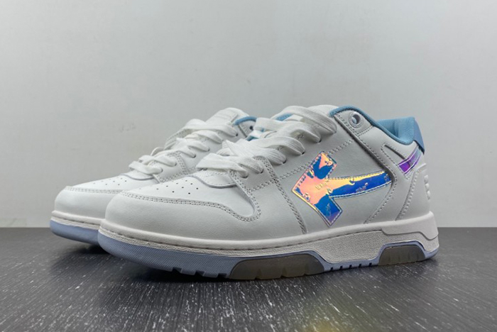 OFF-WHITE Out Of Office White Iridescent Blue