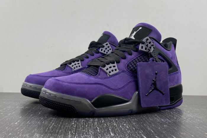 Jordan 4 Retro Travis Scott Purple 766296 LN4