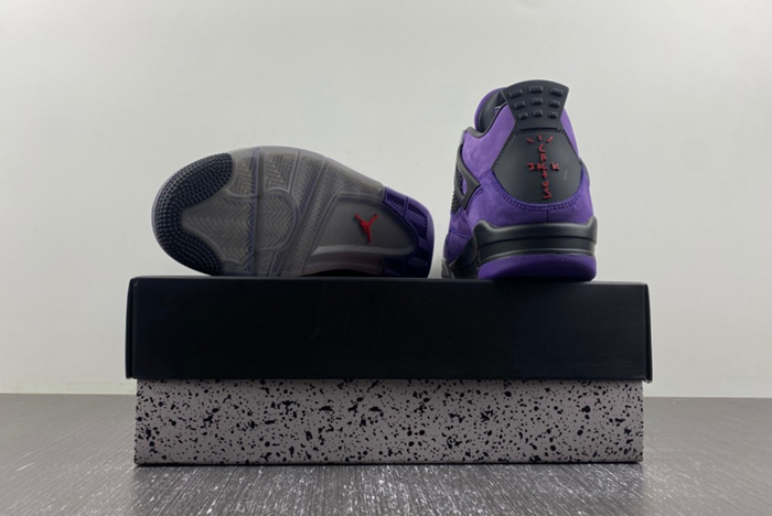 Jordan 4 Retro Travis Scott Purple 766296 LN4