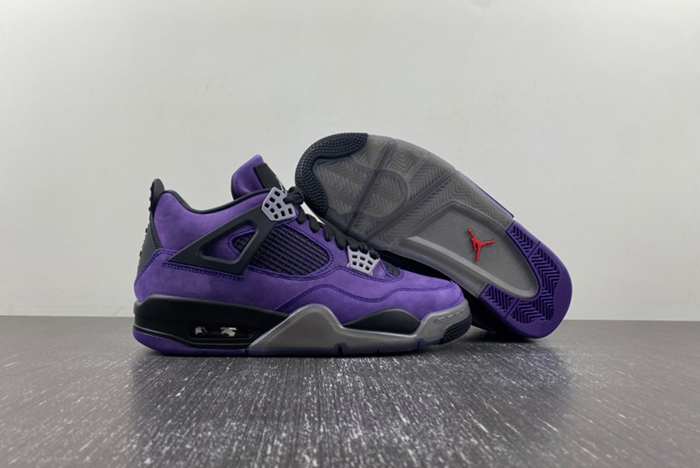 Jordan 4 Retro Travis Scott Purple 766296 LN4