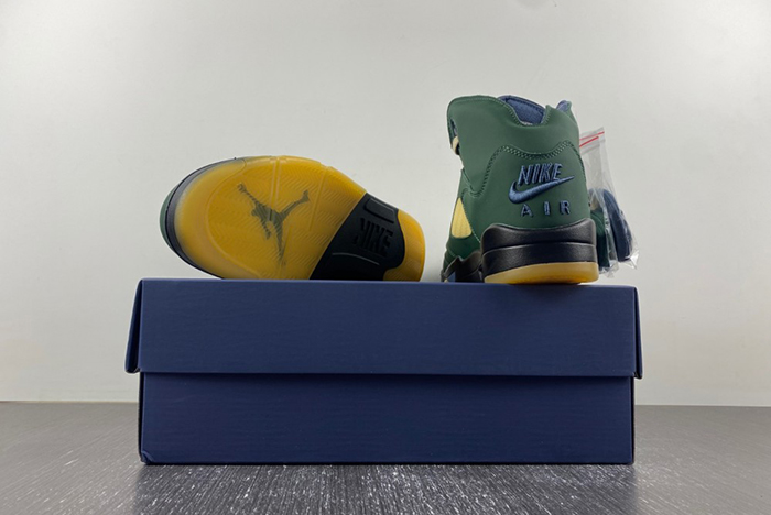 Air Jordan 5 "Navy Green”  FZ5758-003