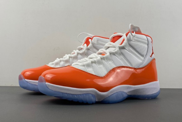 Air Jordan 11  white-orange