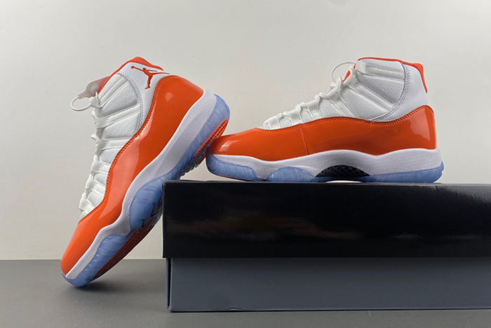 Air Jordan 11  white-orange