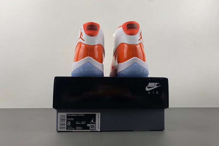 Air Jordan 11  white-orange