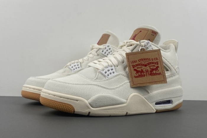 Levi''s x Air Jordan 4 ''White'' AO2571-100