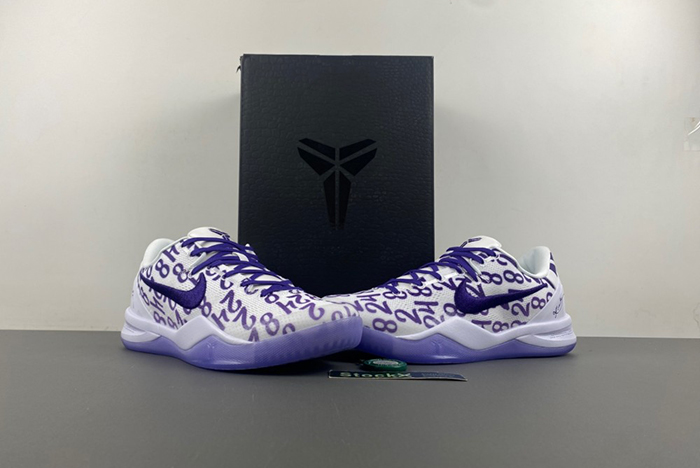 Nike Kobe 8 Protro “White Court Purple” FQ3549- 100